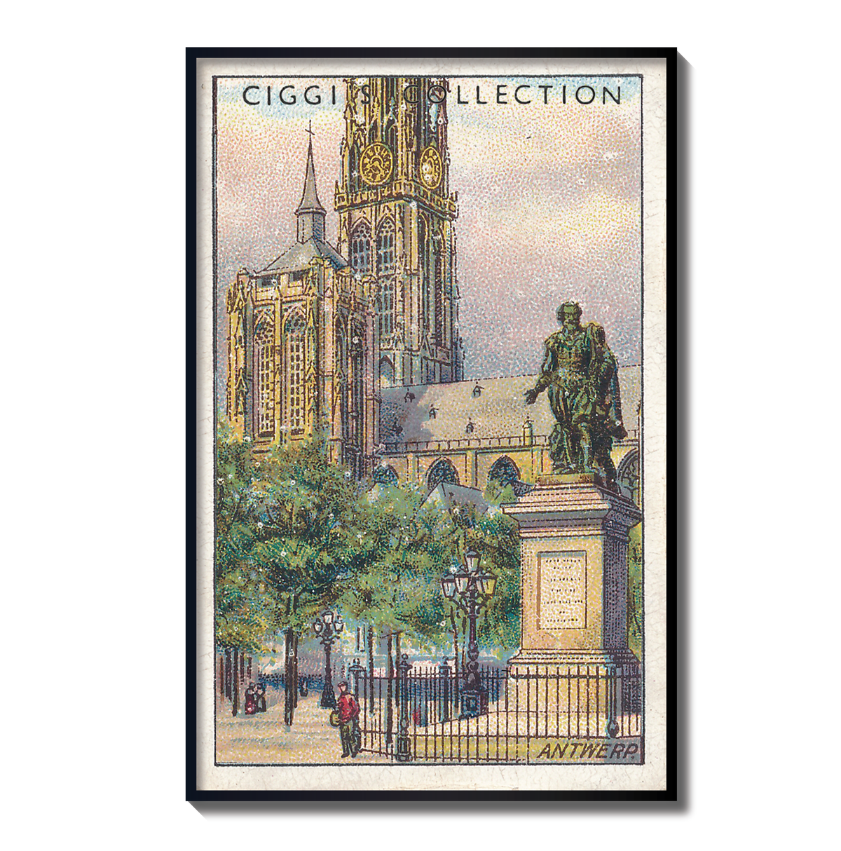 Vintage Antwerp Print | 1930's Cigarette Card