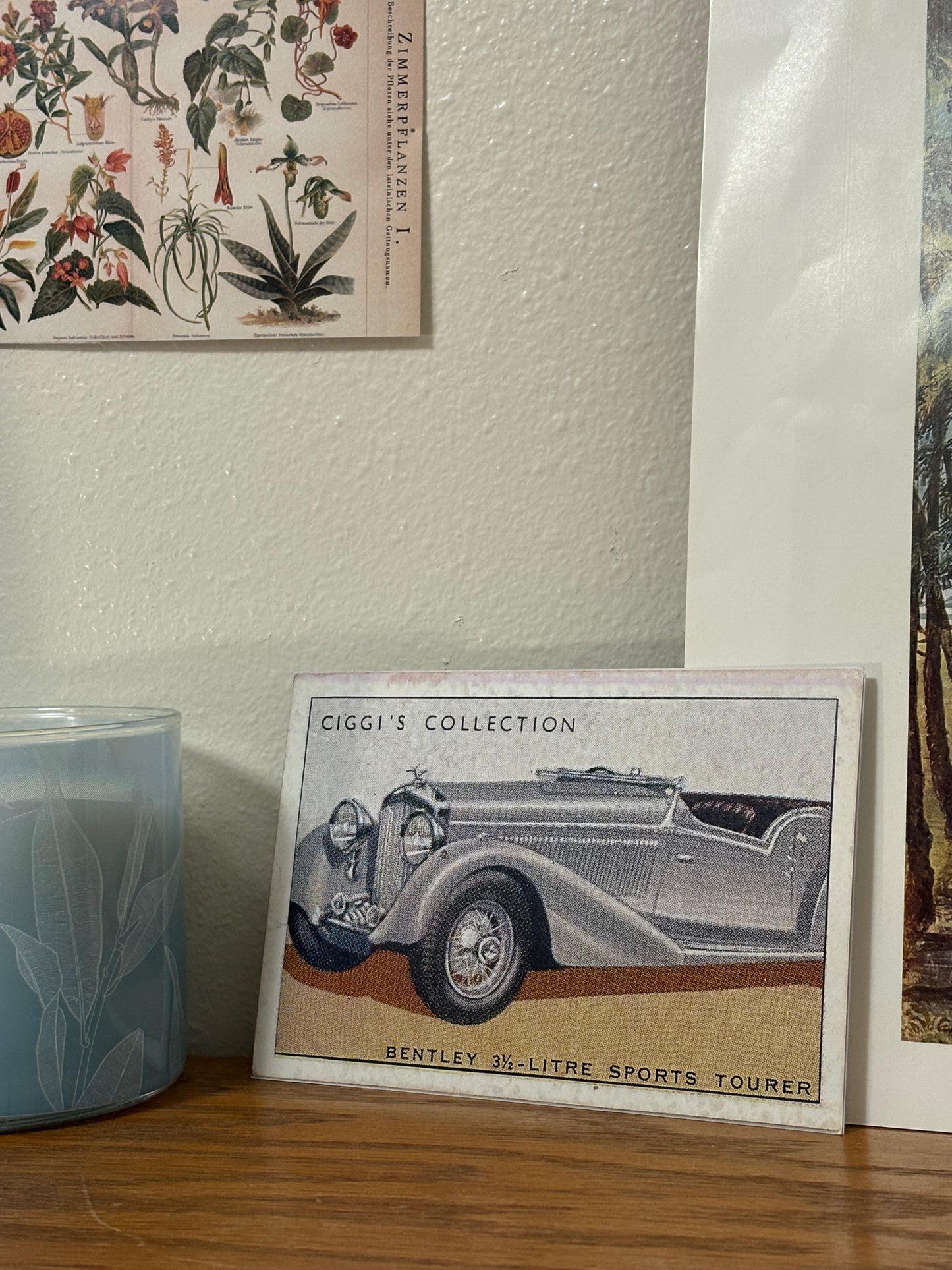 Vintage Bentley Automobile Print | 1930's Cigarette Card