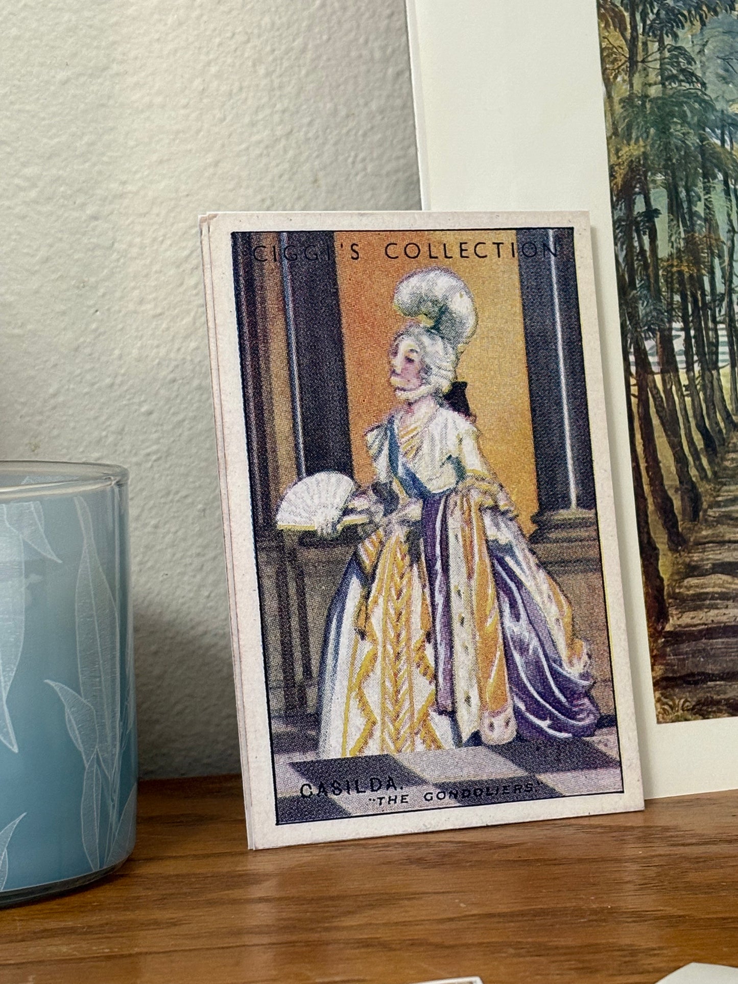 Vintage Casilda Portrait Print | 1930's Cigarette Card