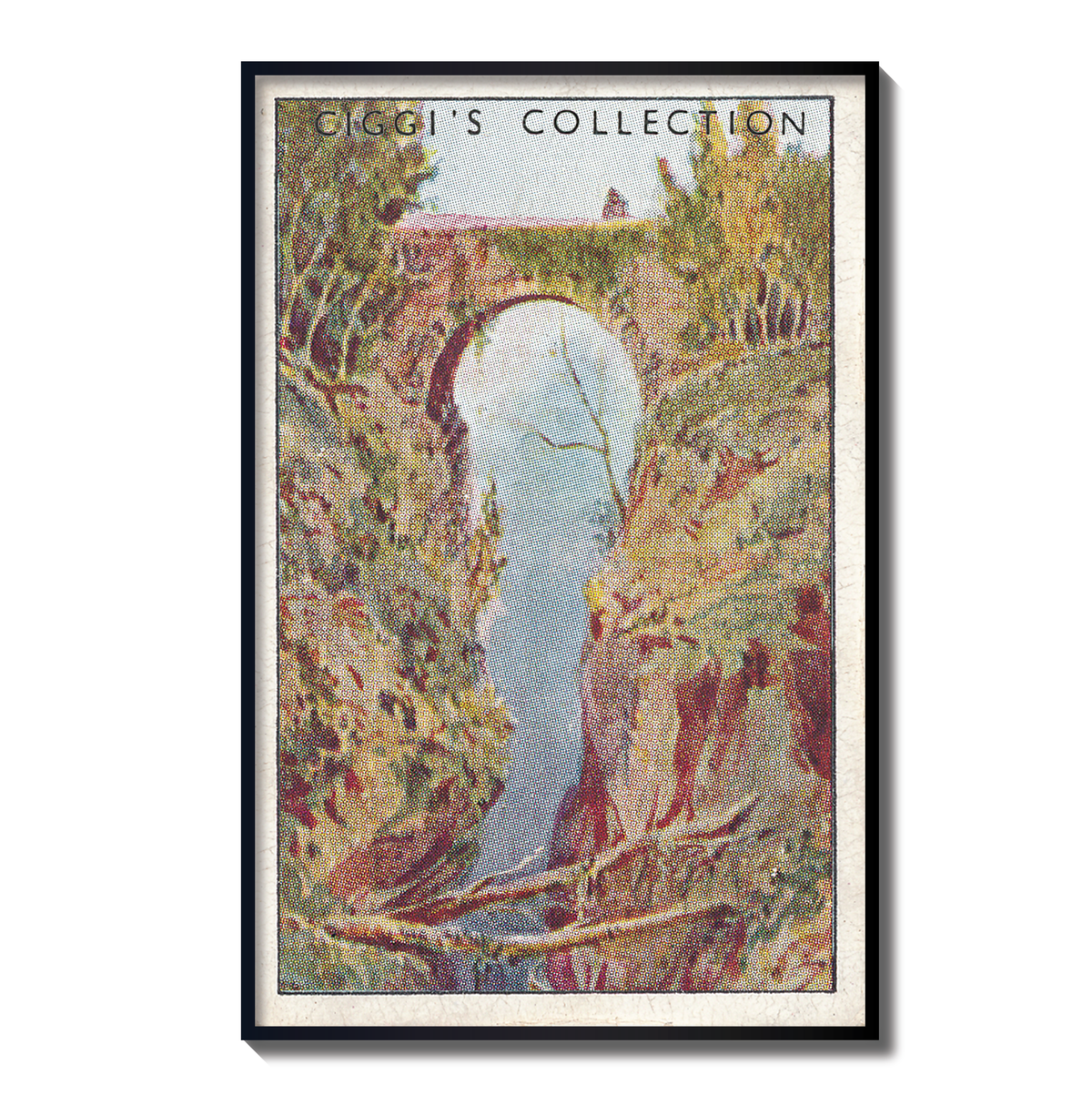 Vintage Lyford Gorge Print | 1930's Cigarette Card