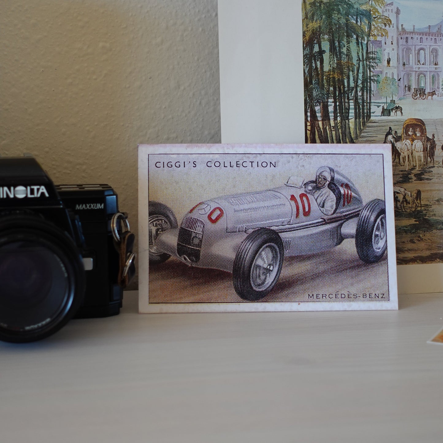 Vintage Mercedes-Benz Car Print | 1930's Cigarette Card