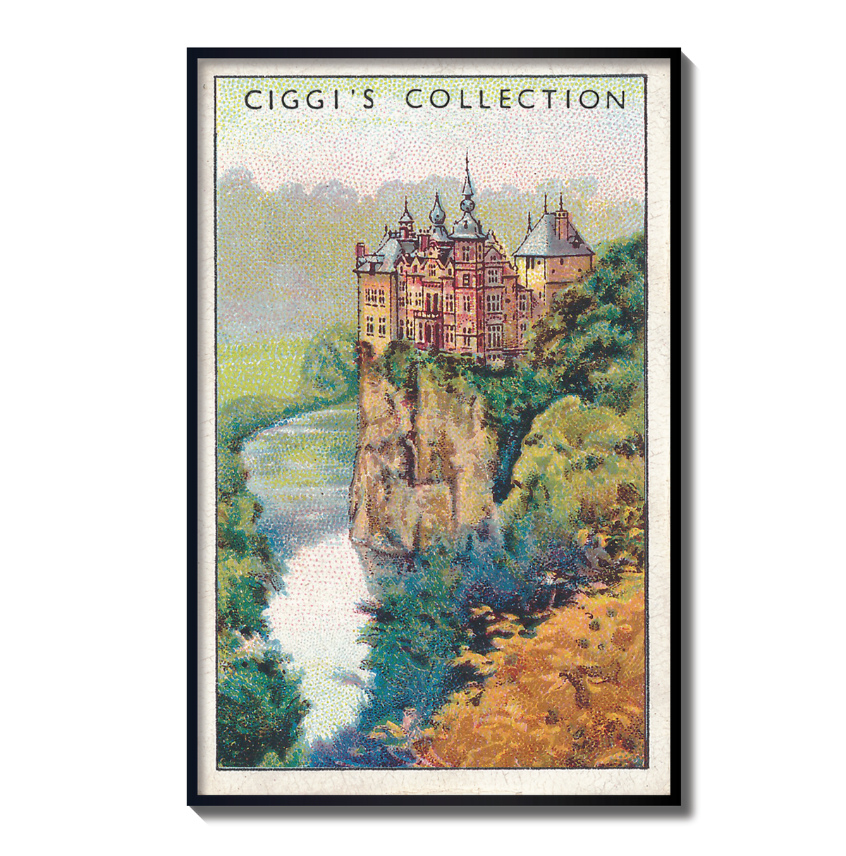 Vintage Near Dinant Print | 1930's Cigarette Card