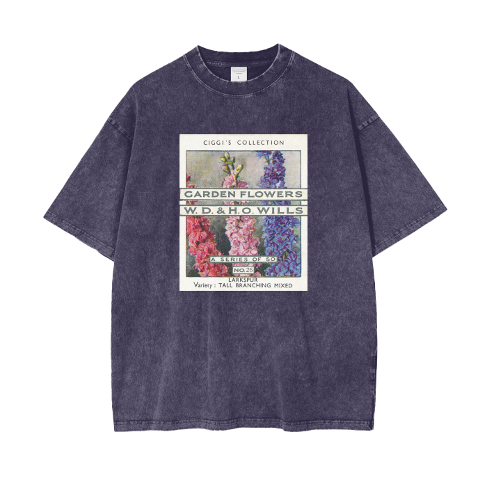 Larkspur Front Card Oversize T-Shirt