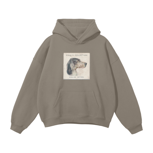 English Setter Oversized Fleece Hoodie