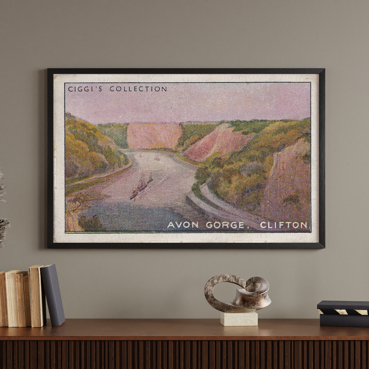 Vintage Avon Gorge Print | 1930's Cigarette Card