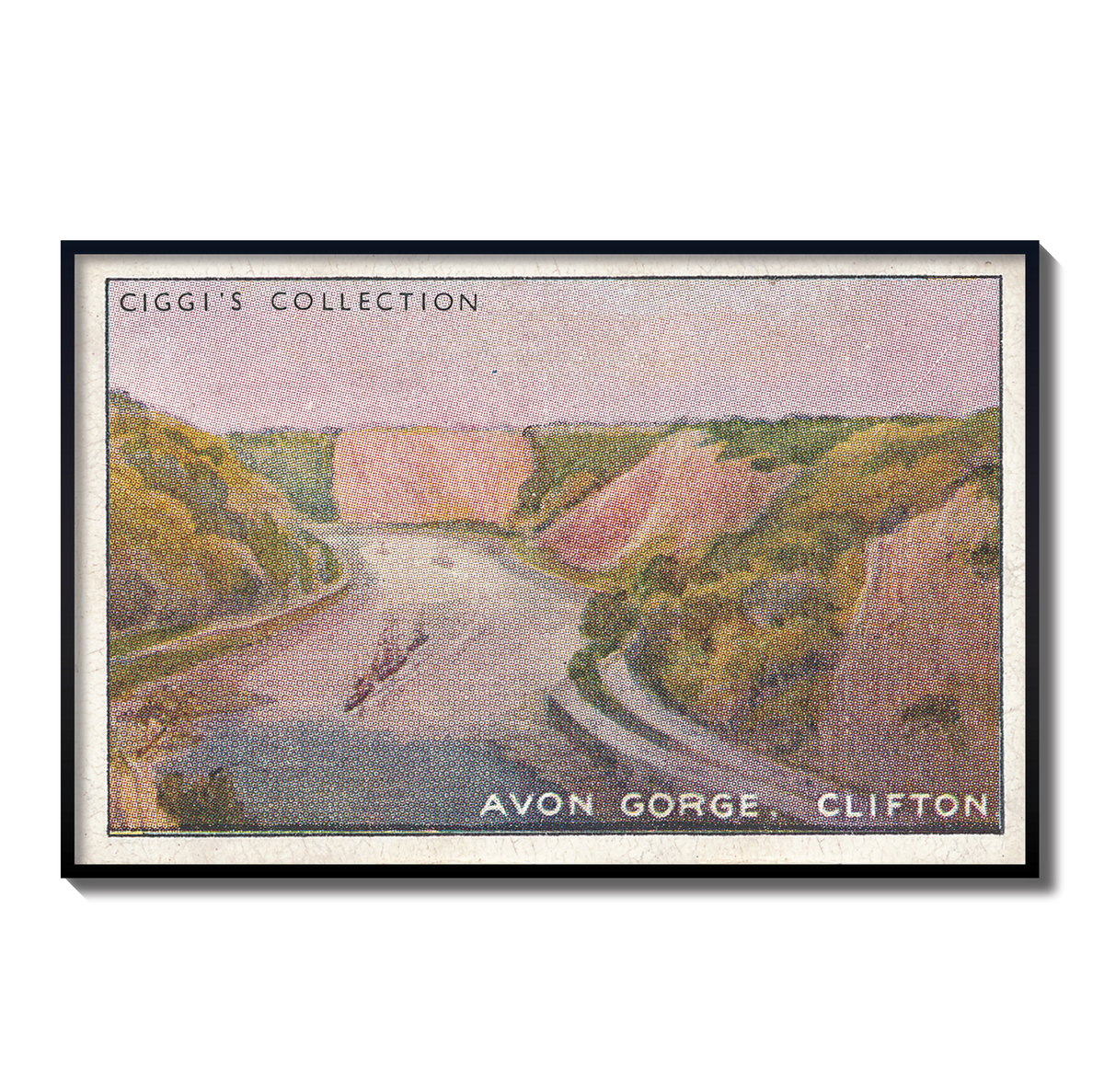 Vintage Avon Gorge Print | 1930's Cigarette Card
