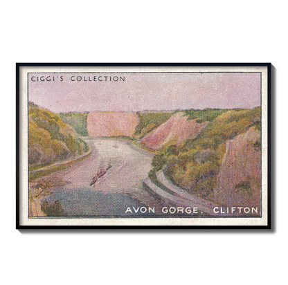 Vintage Avon Gorge Print | 1930's Cigarette Card