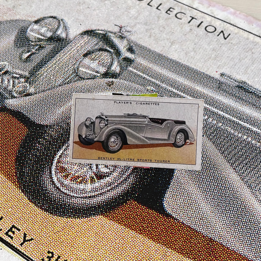 Vintage Bentley Automobile Print | 1930's Cigarette Card