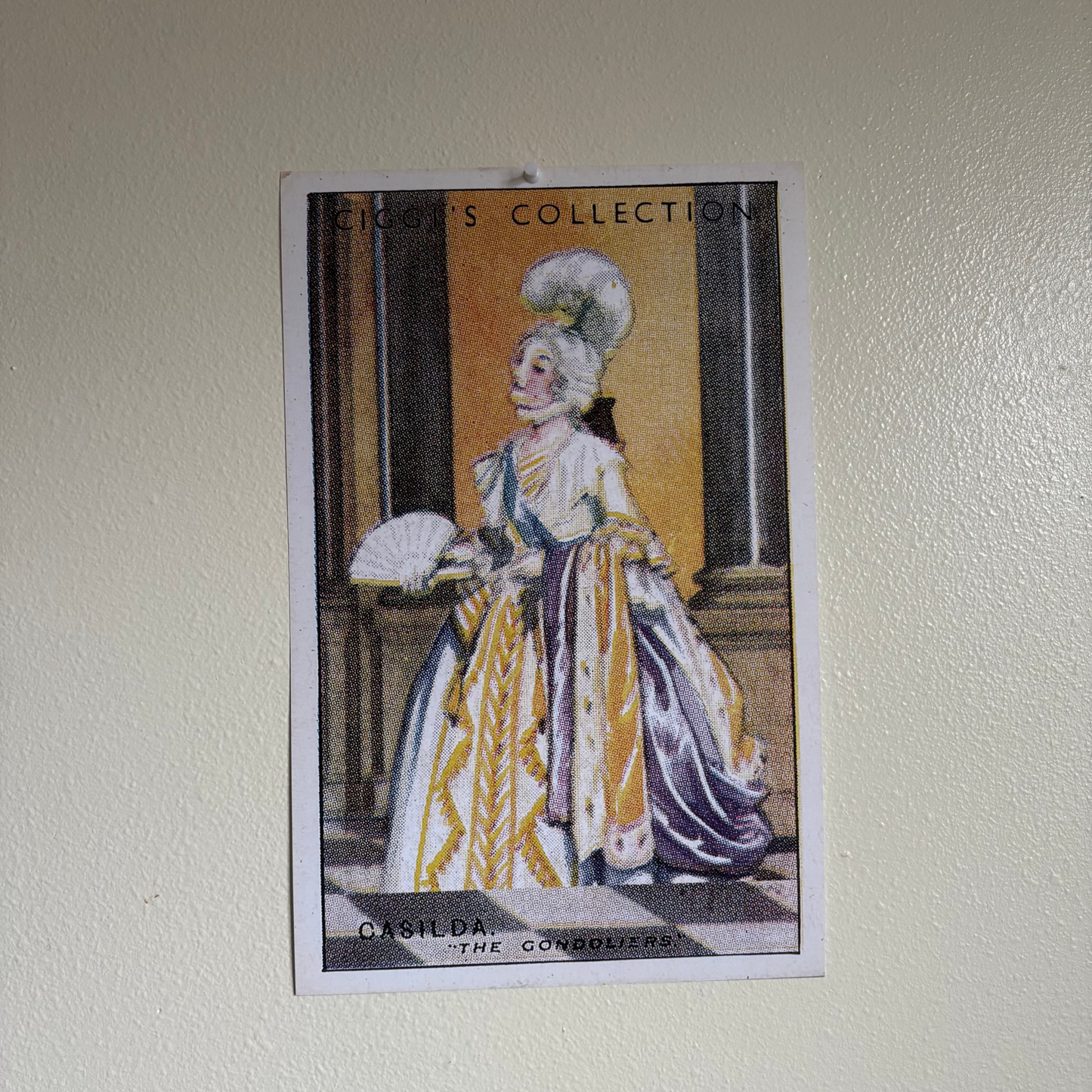 Vintage Casilda Portrait Print | 1930's Cigarette Card