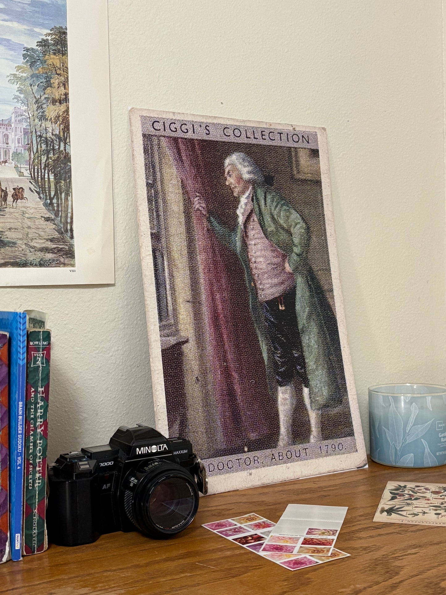 Vintage English Doctor 1790 Portrait | 1930s Cigarette Card Art