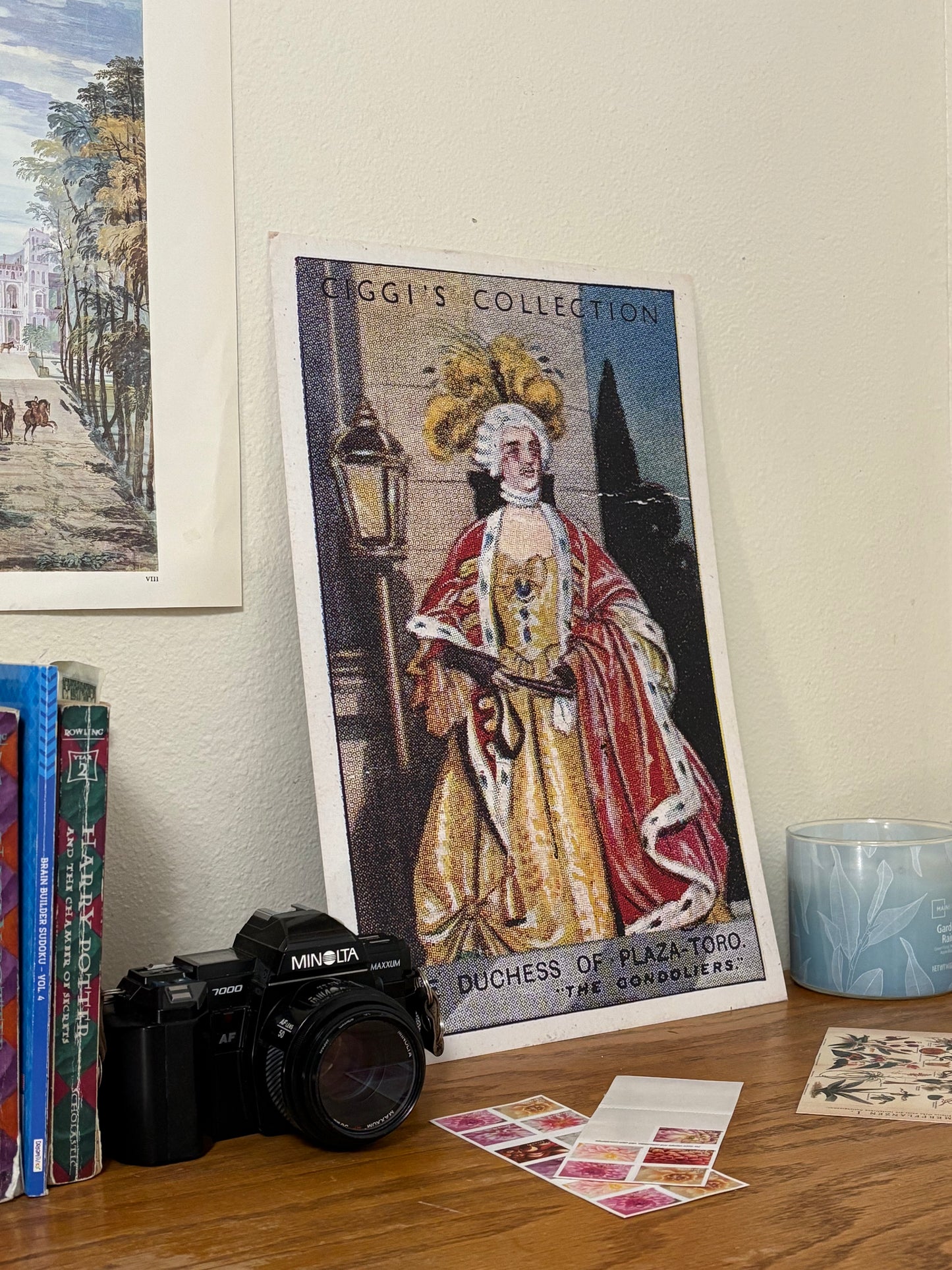 Vintage Duchess of Plaza Portrait | 1930s Cigarette Card Art