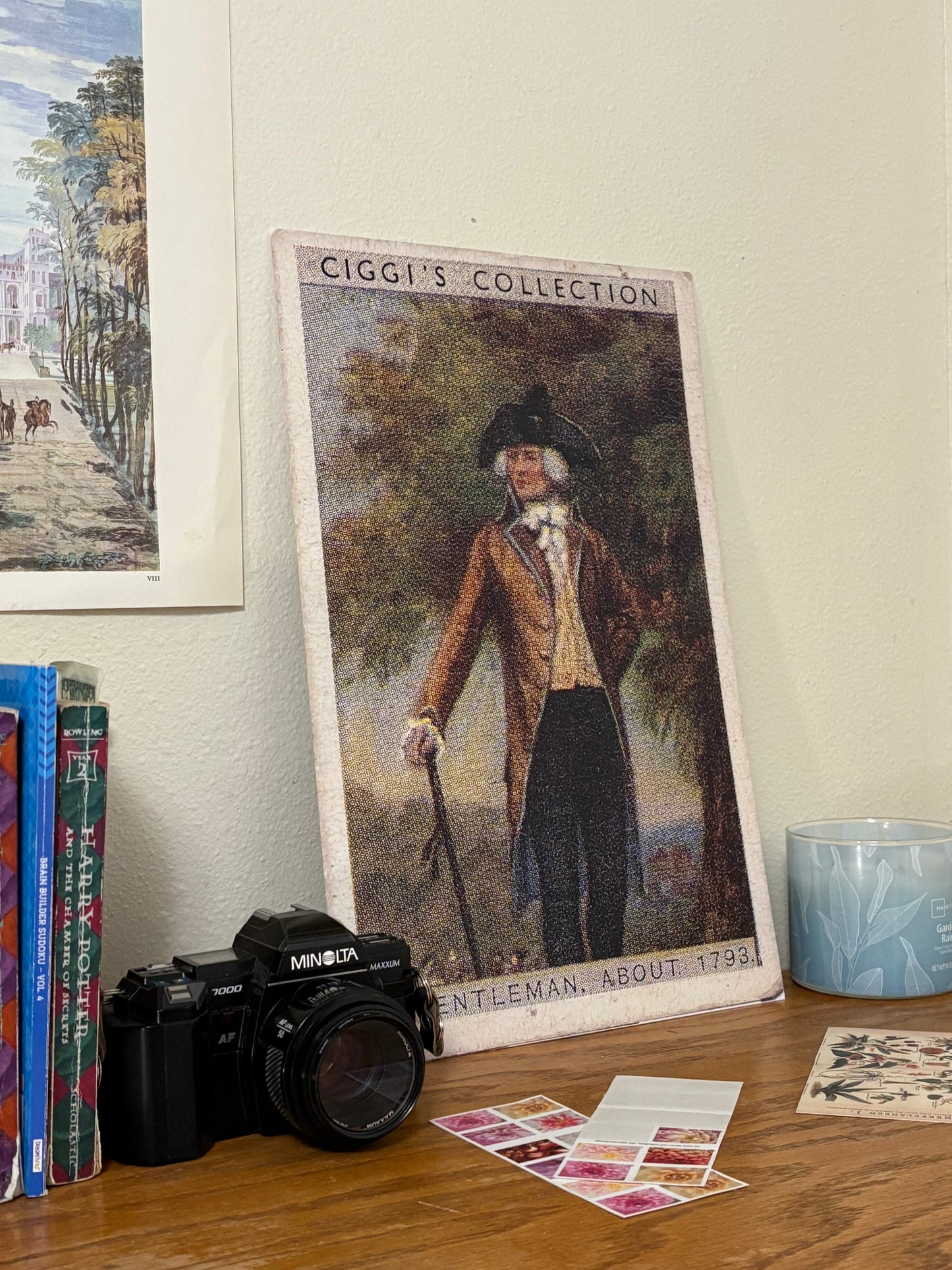 Vintage English Gentleman 1793 Portrait | 1930s Cigarette Card Art