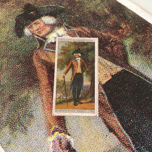 Vintage English Gentleman 1793 Portrait | 1930s Cigarette Card Art