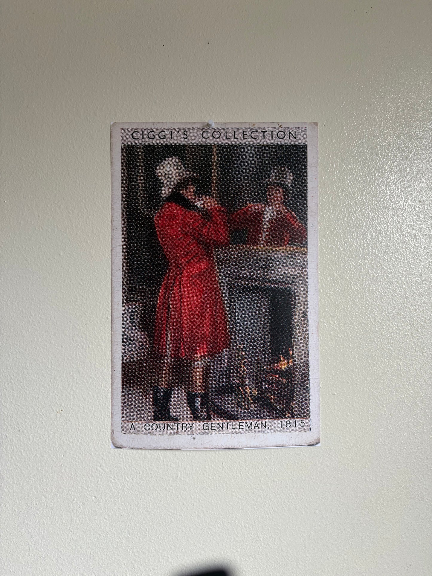 Vintage English Gentleman 1815 Portrait | 1930s Cigarette Card Art