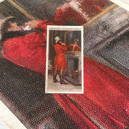 Vintage English Gentleman 1815 Portrait | 1930s Cigarette Card Art