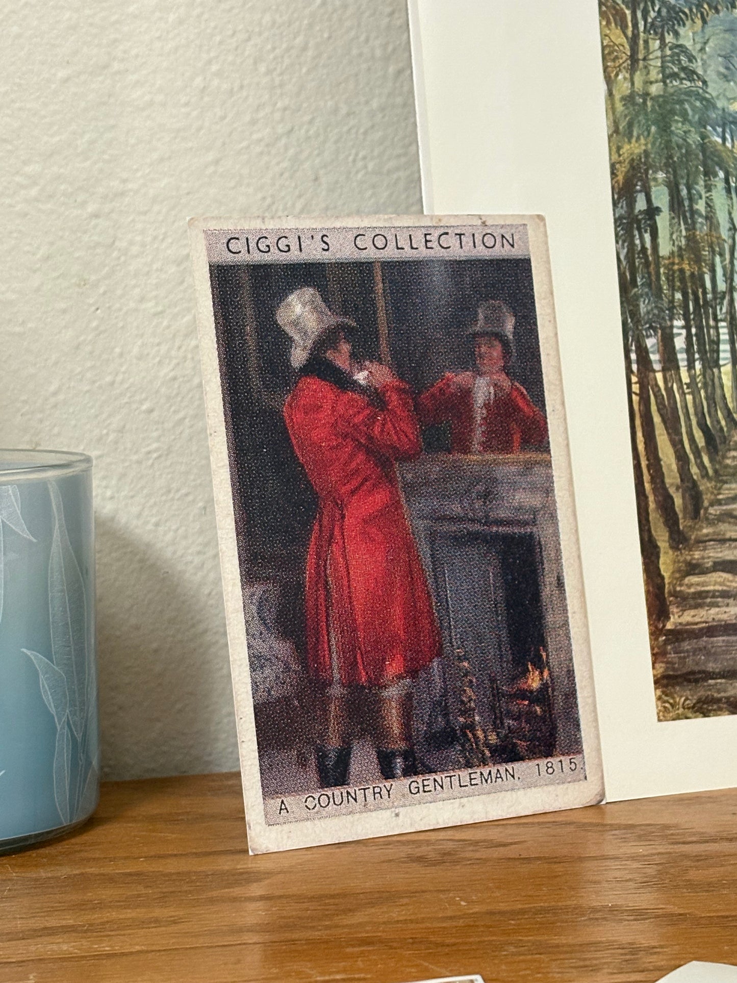 Vintage English Gentleman 1815 Portrait | 1930s Cigarette Card Art