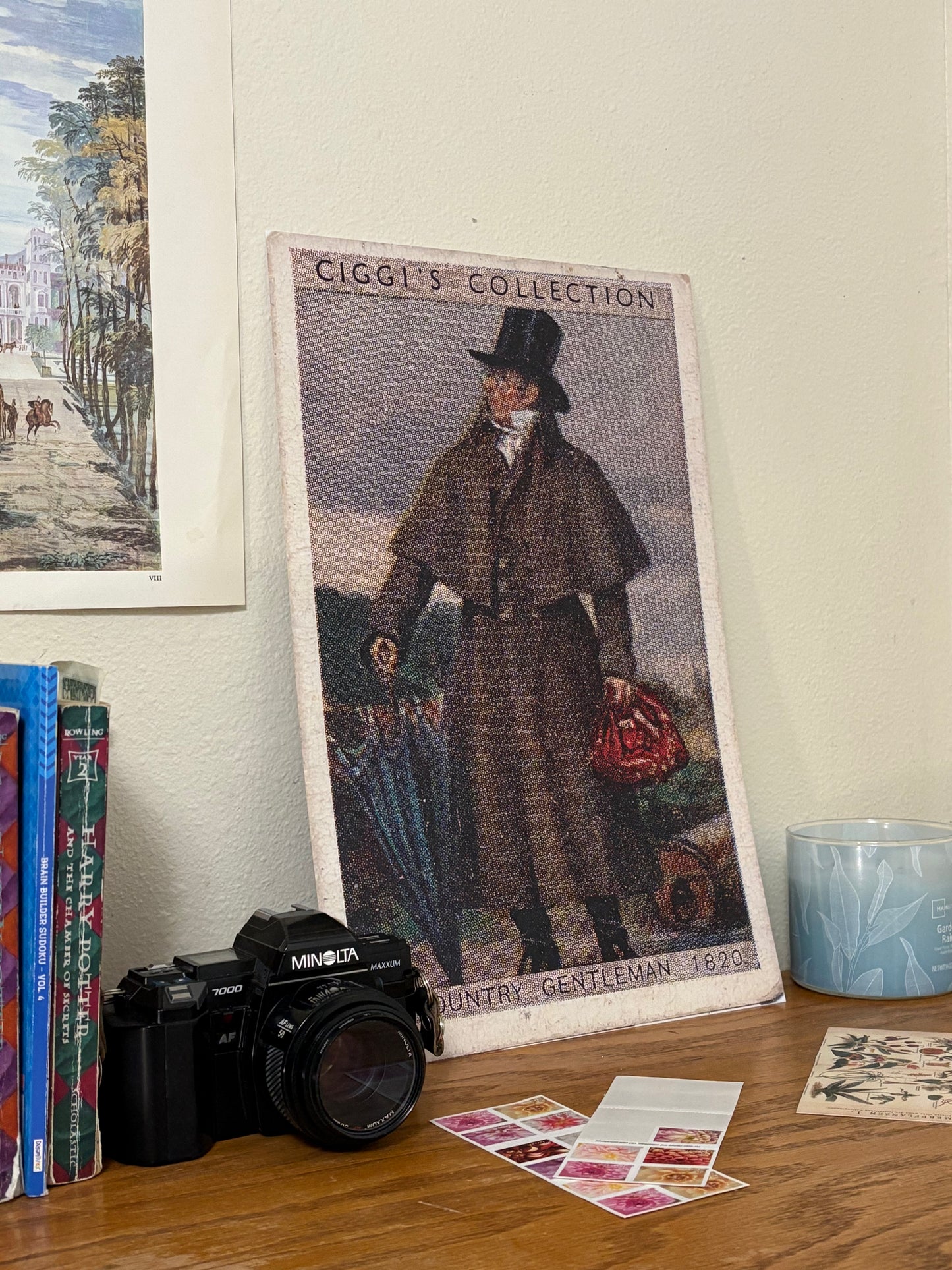 Vintage English Gentleman 1820 Portrait | 1930s Cigarette Card Art