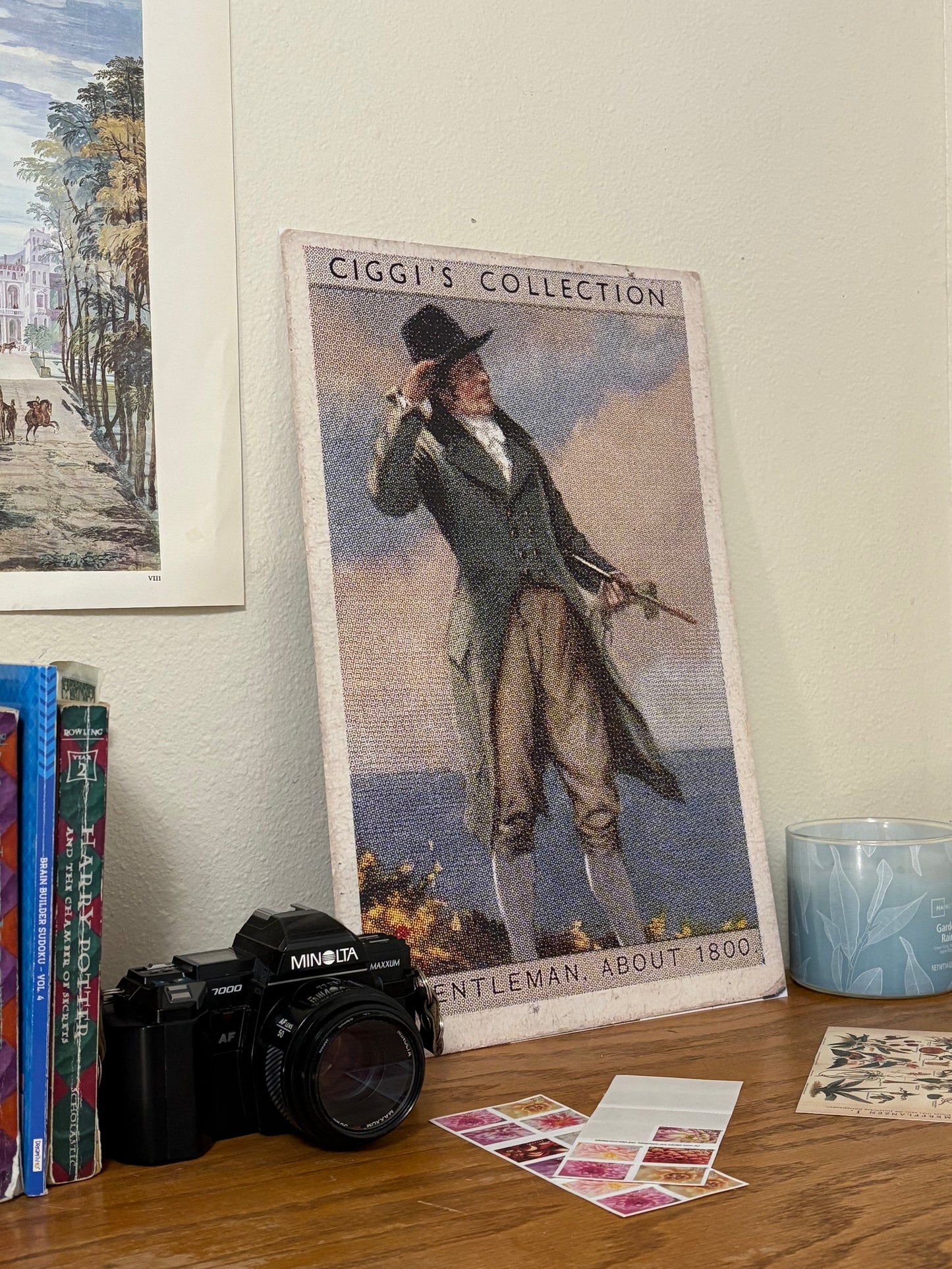 Vintage English Gentleman 1800 Portrait | 1930s Cigarette Card Art