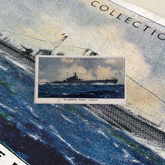 Vintage Giuseppe Finzi Ship Print | 1930s Cigarette Card Art