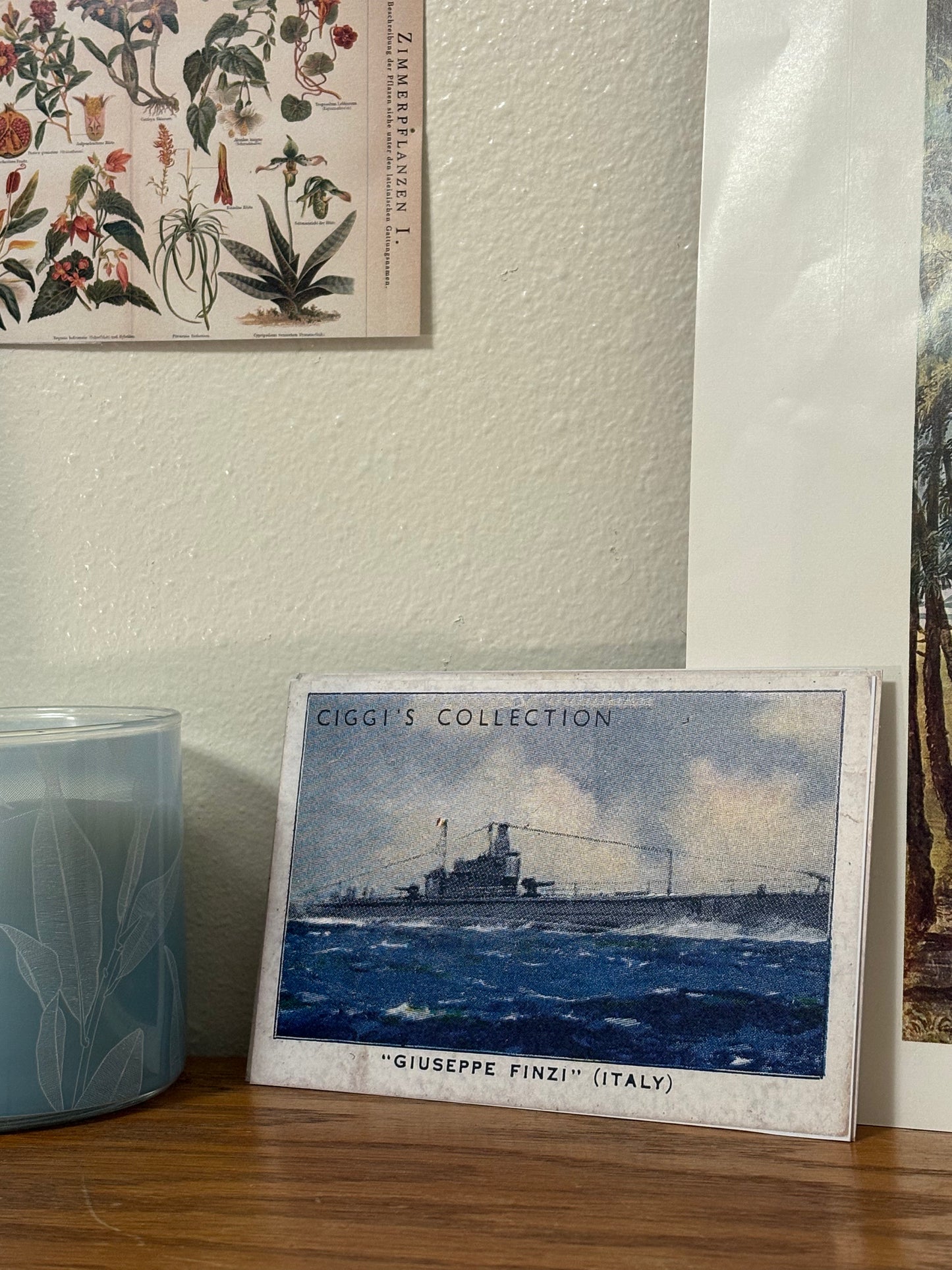 Vintage Giuseppe Finzi Ship Print | 1930s Cigarette Card Art