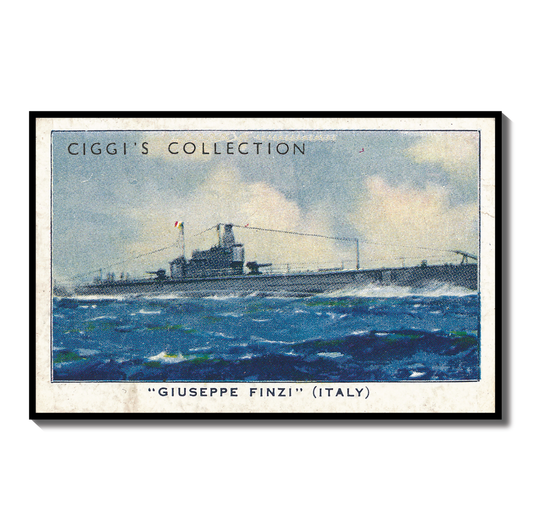 Vintage Giuseppe Finzi Ship Print | 1930s Cigarette Card Art