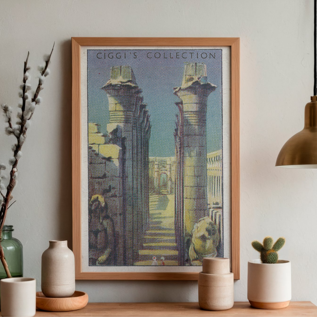 Vintage Great Colonnade Print | 1930's Cigarette Card