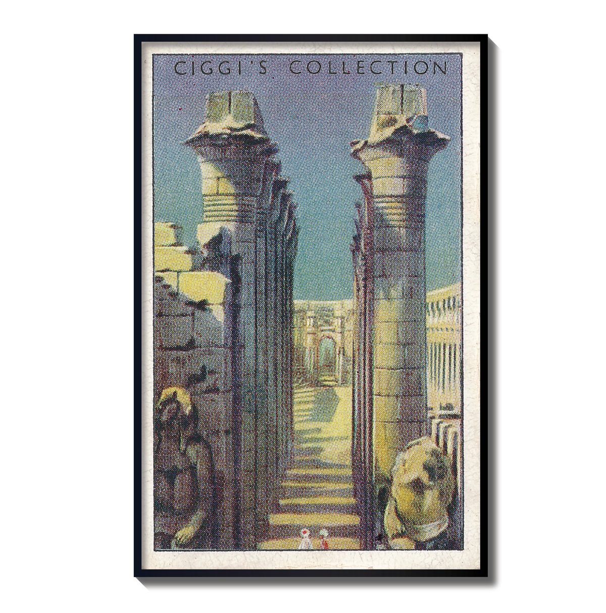 Vintage Great Colonnade Print | 1930's Cigarette Card