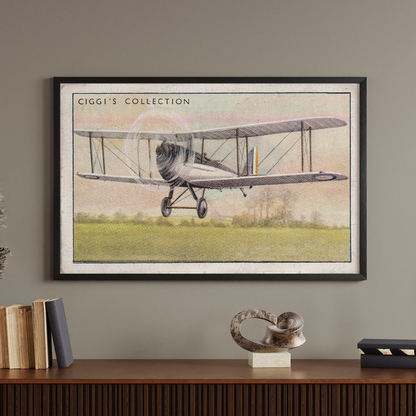 Vintage Hound Plane Print | 1930's Cigarette Card