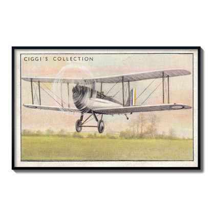 Vintage Hound Plane Print | 1930's Cigarette Card