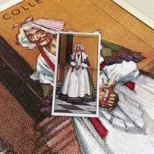 Vintage Inez Portrait Print | 1930s Cigarette Card Art