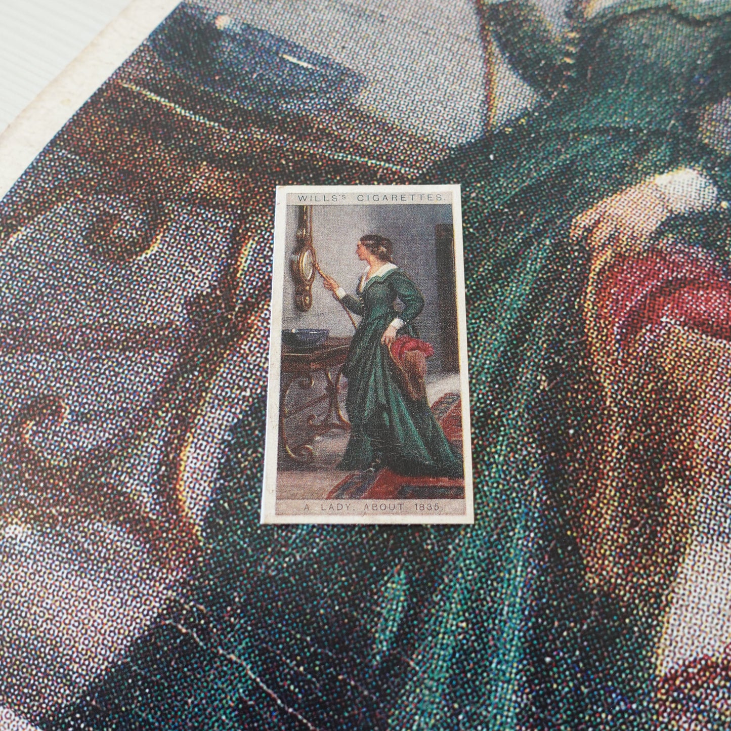 Vintage English 1835 Lady Print | 1930's Cigarette Card