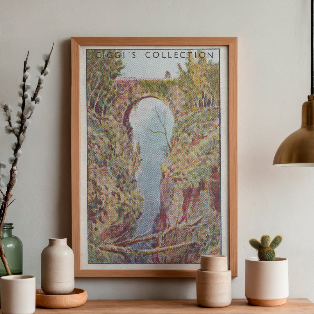 Vintage Lyford Gorge Print | 1930's Cigarette Card
