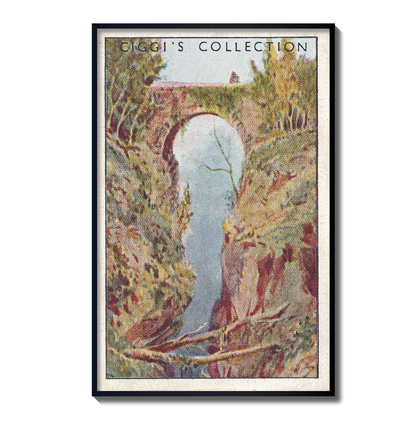 Vintage Lyford Gorge Print | 1930's Cigarette Card