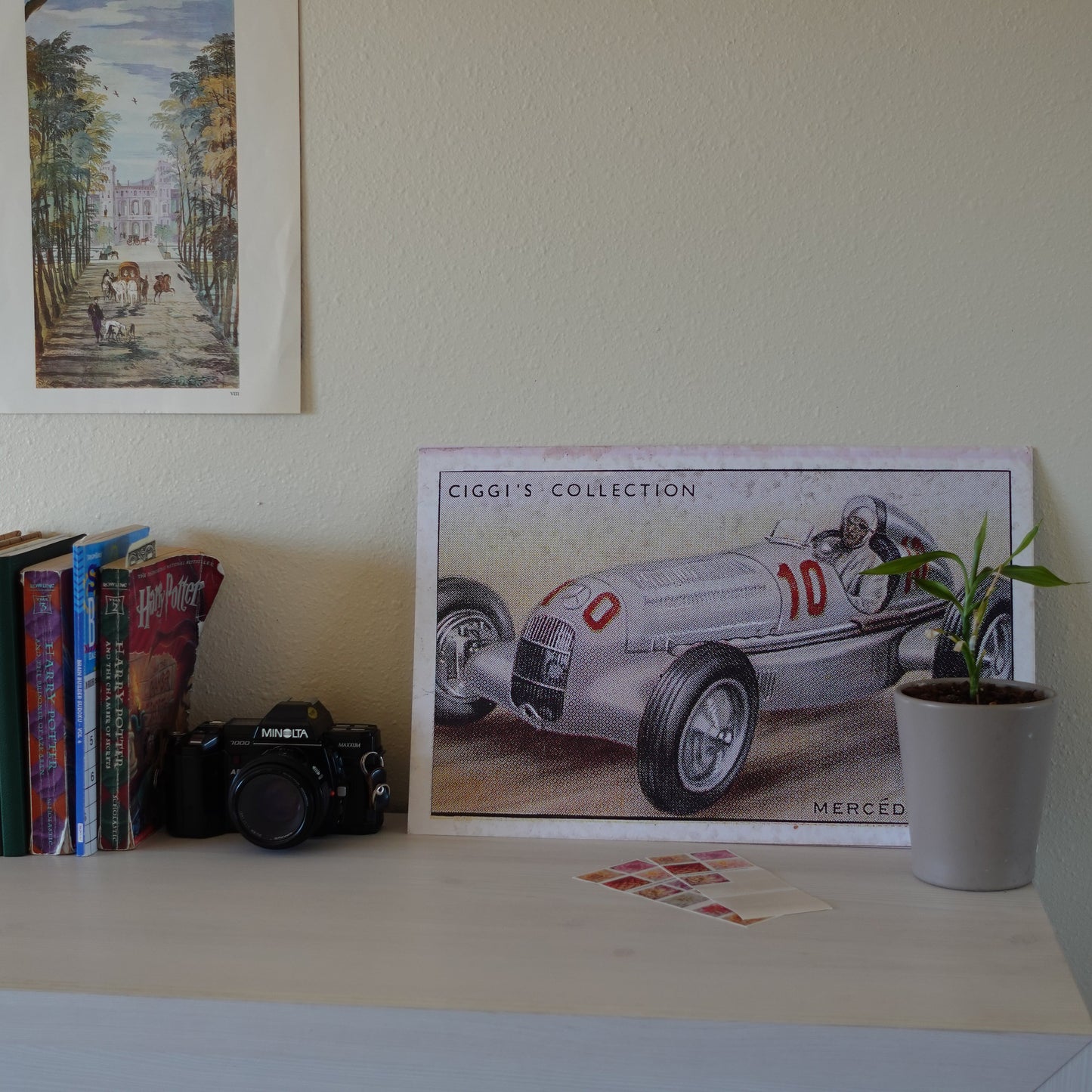 Vintage Mercedes-Benz Car Print | 1930's Cigarette Card