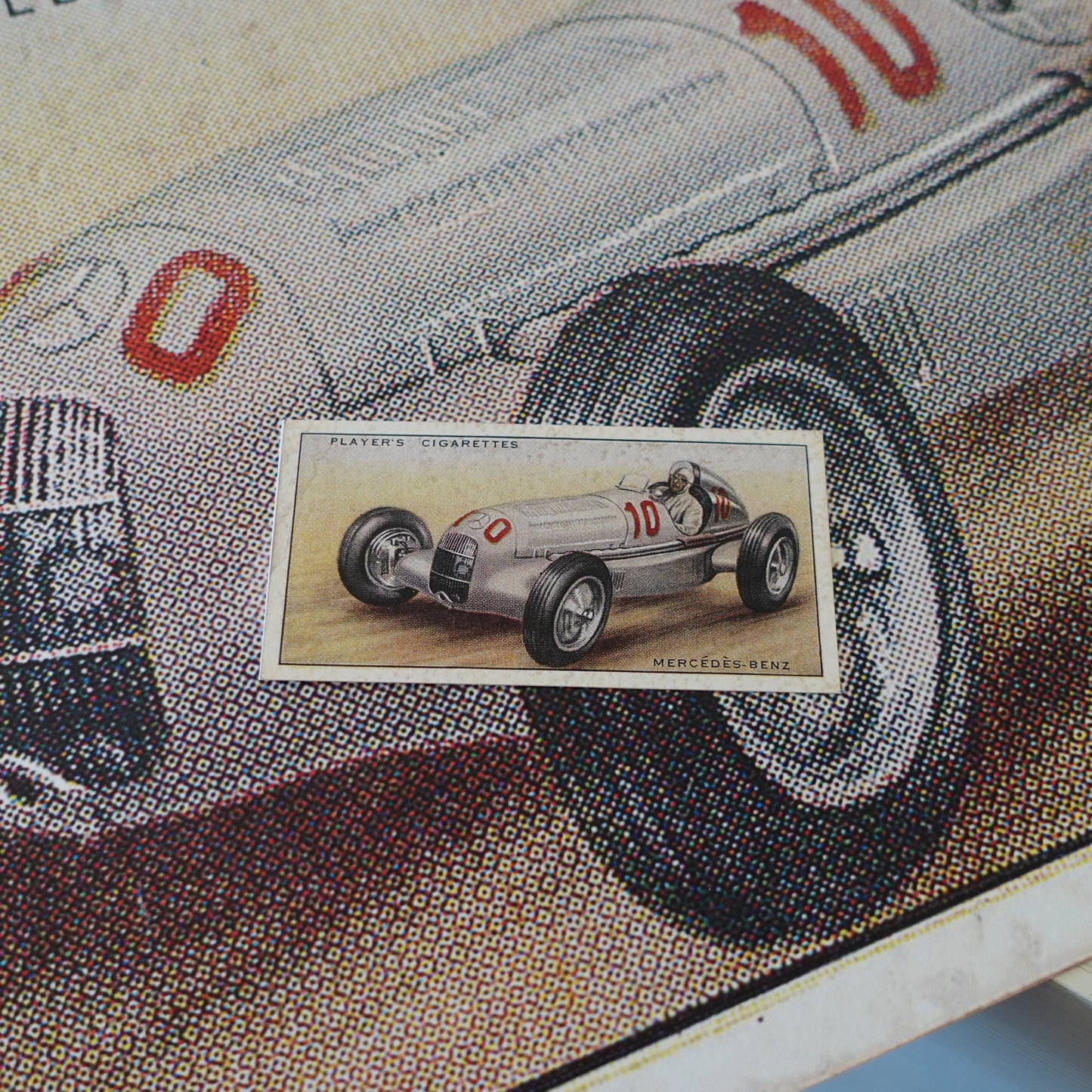 Vintage Mercedes-Benz Car Print | 1930's Cigarette Card