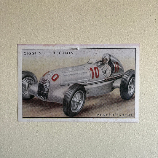 Vintage Mercedes-Benz Car Print | 1930's Cigarette Card