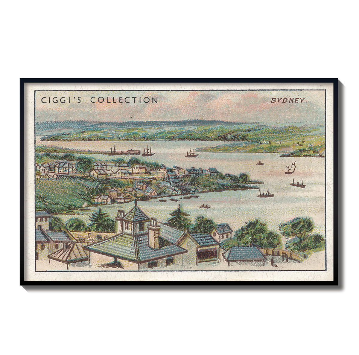 Vintage Sydney Print | 1930's Cigarette Card