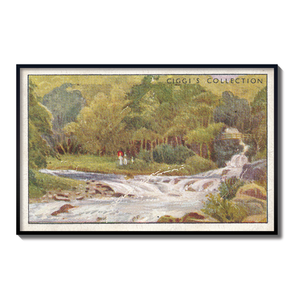 Vintage Watersmet Lynton Print | 1930's Cigarette Card