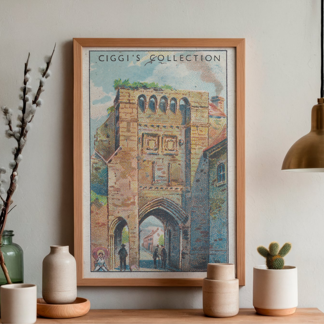 Vintage West Gate Print | 1930's Cigarette Card