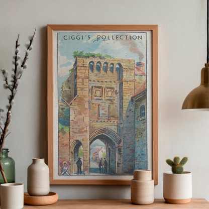 Vintage West Gate Print | 1930's Cigarette Card