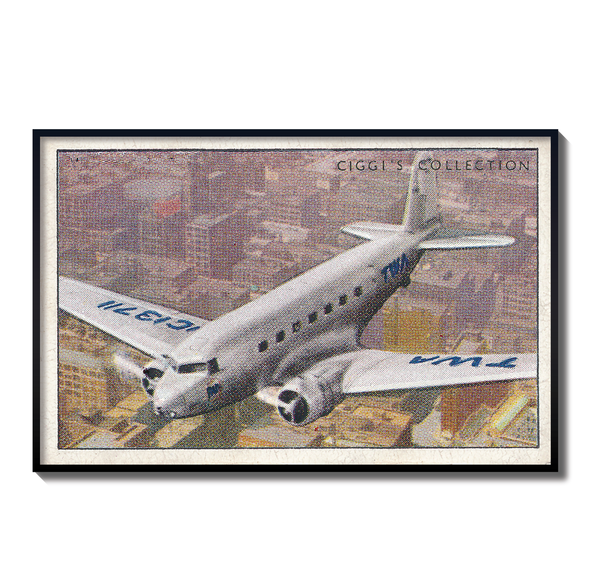 Vintage Western Air Douglas Plane Print | 1930's Cigarette Card