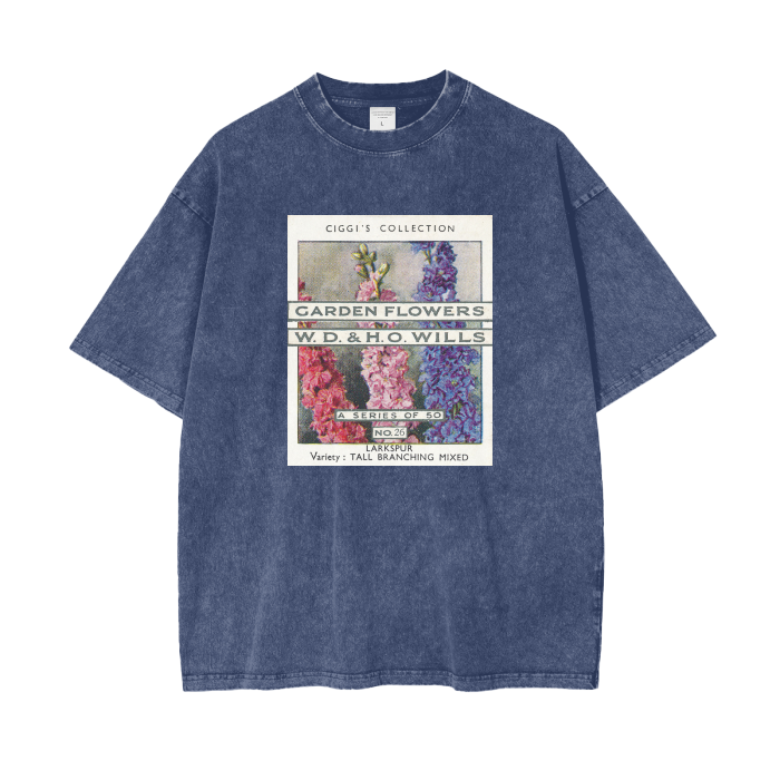 Larkspur Front Card Oversize T-Shirt