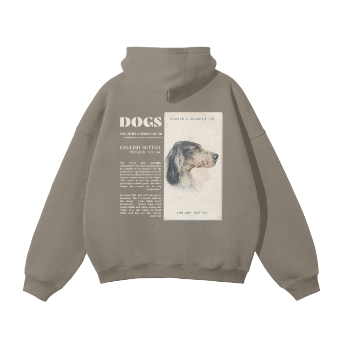 English Setter Oversized Fleece Hoodie